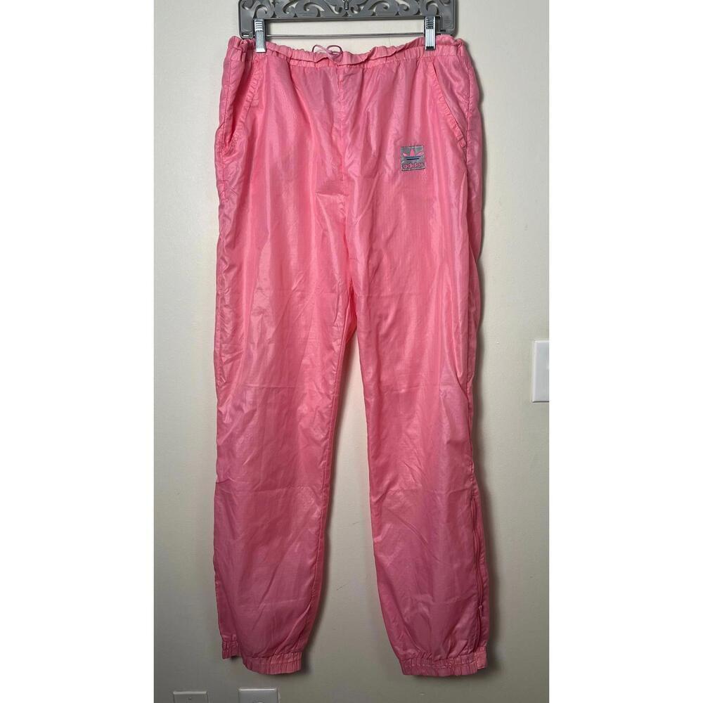 VINTAGE 70'S ADIDAS SPORTS PINK ZIP TRACK PANTS